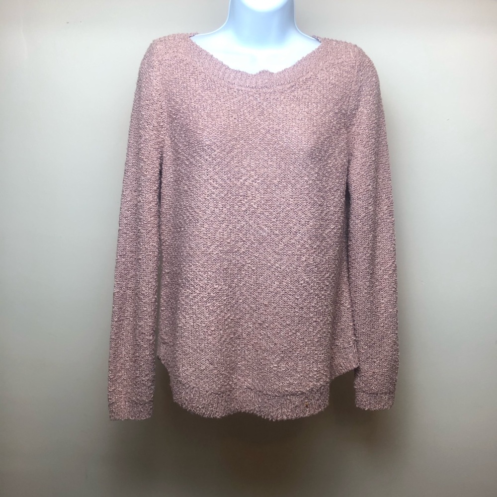 INC Pink Long Sleeve Sweater Size Small